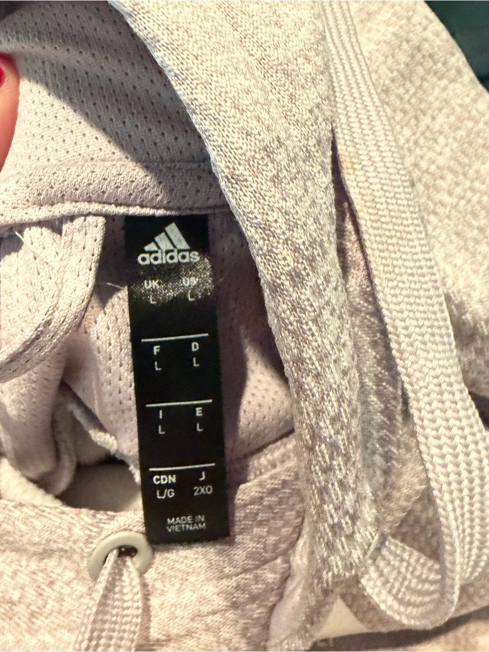 adidas Light Gray Crewneck Sweatshirt with Logo